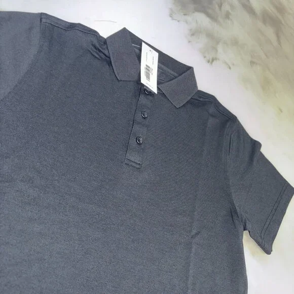 NWT Men’s Outdoor Voices Birdie Polo In Black Size XXS - Picture 2 of 10